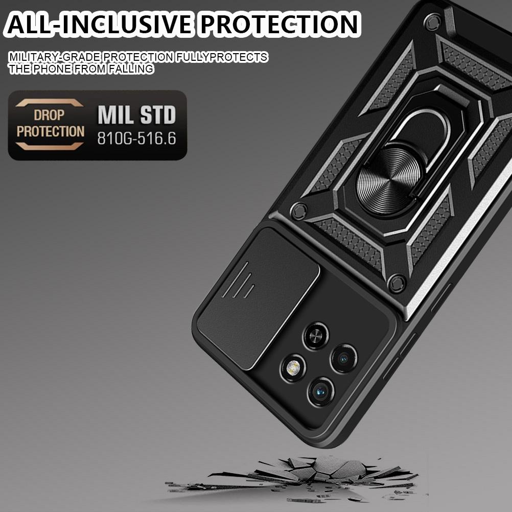 Kamera-Schutzhülle für Itel S23 ITEL S23 + S23 Plus Armor Hybrid Metal Rotating Ring Back Cover