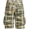 Summer Men's Medium Pants Cotton Comfortable Outdoor Sports Beach Pants Trend Plaid Shorts Loose Straight Large Size Cargo Pants