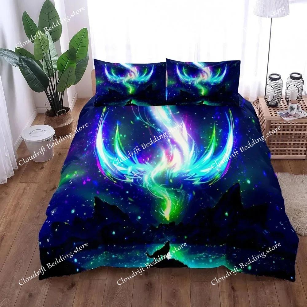 3D Print Ghost Wolf Night Duvet Cover Set King Queen Double Full Twin Single Size Bed Polyester Bedding Set