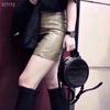 New small round bag crocodile pattern messenger bag leather fashion shoulder handbag bag fashion mini