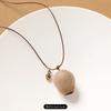 Female Acorn Pendant - Simple Long Sleeve Sweater Chain - Retro Knitted Necklace Accessory