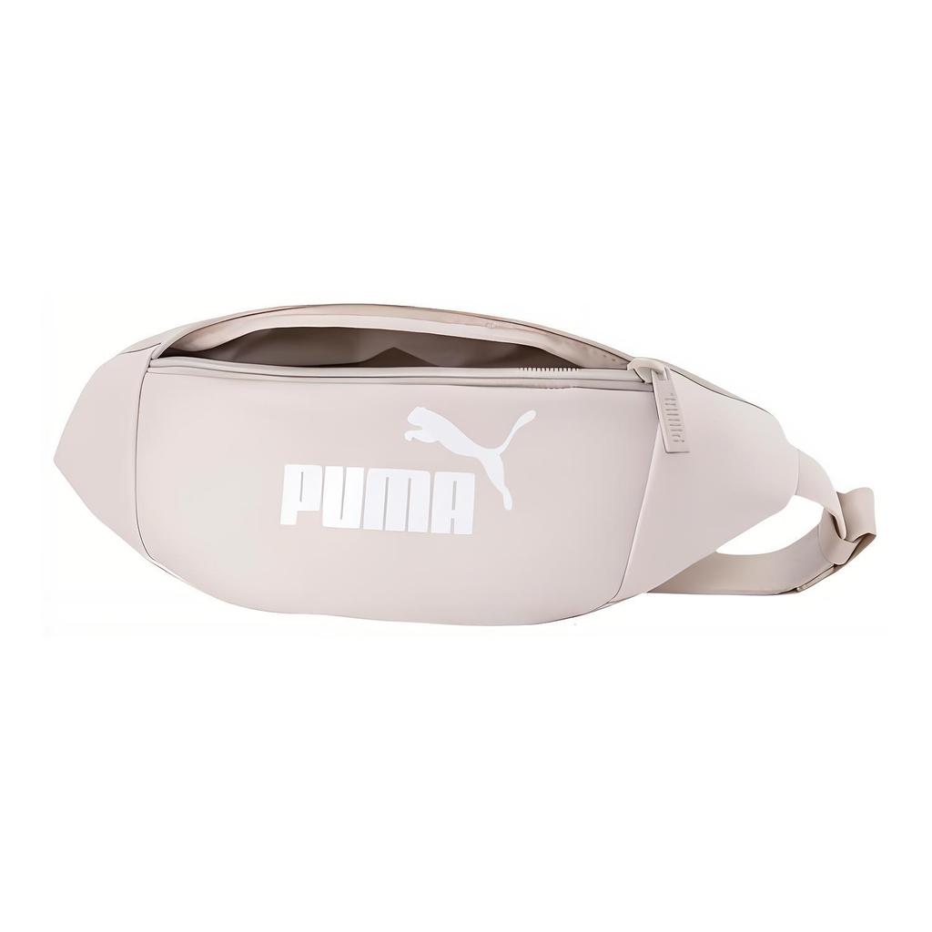 Puma New Logo Print Portable Fabric Waist Bag Unisex Bags Silver 076115-02