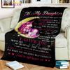 To My Husband/daughter/mon The Love Gifts Blankets Custom Blanket Flannel Blankets Bed Throw Soft Bedspread Sofa Travel Camping