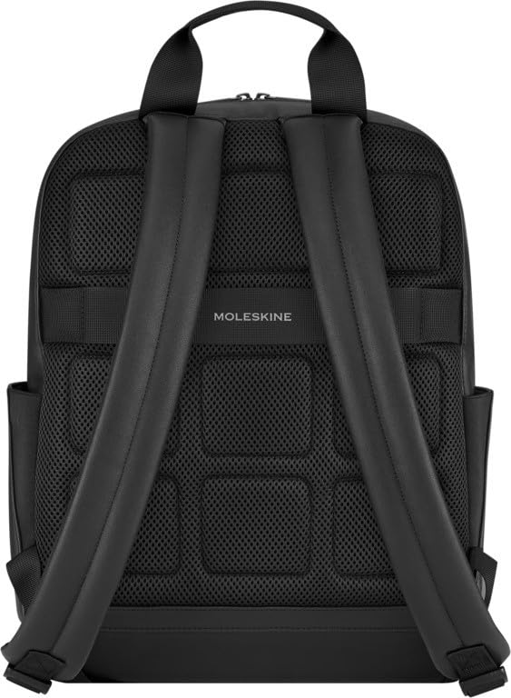 Moleskine Classic Backpack, 15-inch Laptop Storage, Men's, Black, Model ET23C2BKBK, One Size