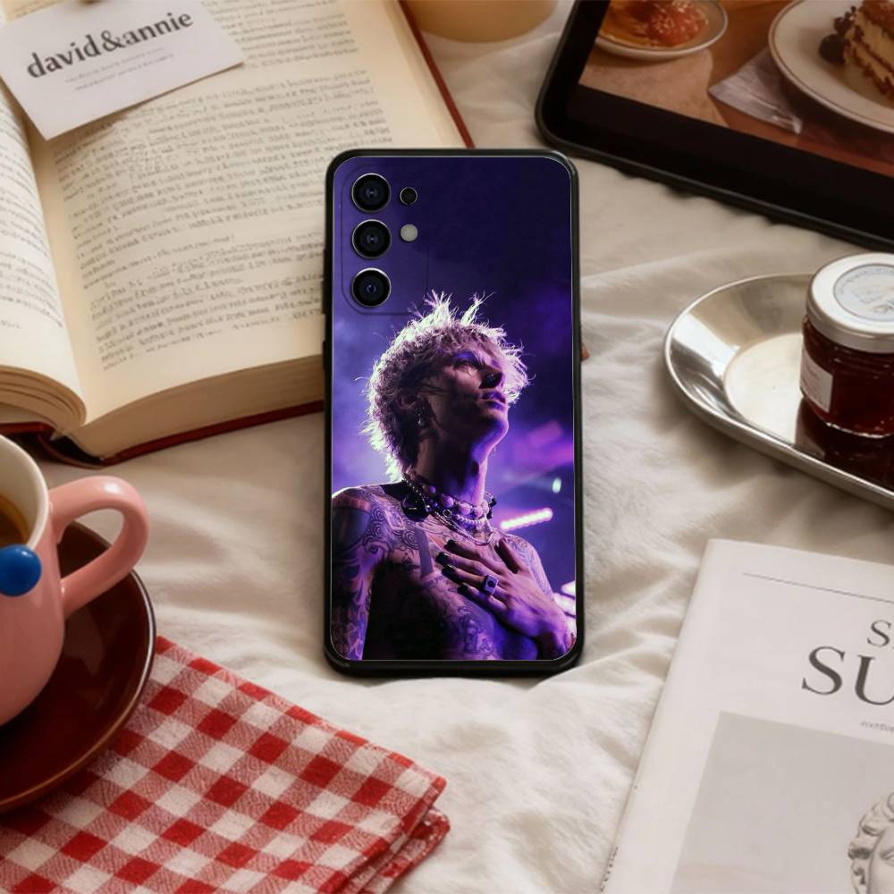 Rock Music M-MGK Kelly Phone Case For Samsung S 25,24,23,22,30,21,10,9,Ultra,Plus,Lite,FE,4,5 G Soft Black Case
