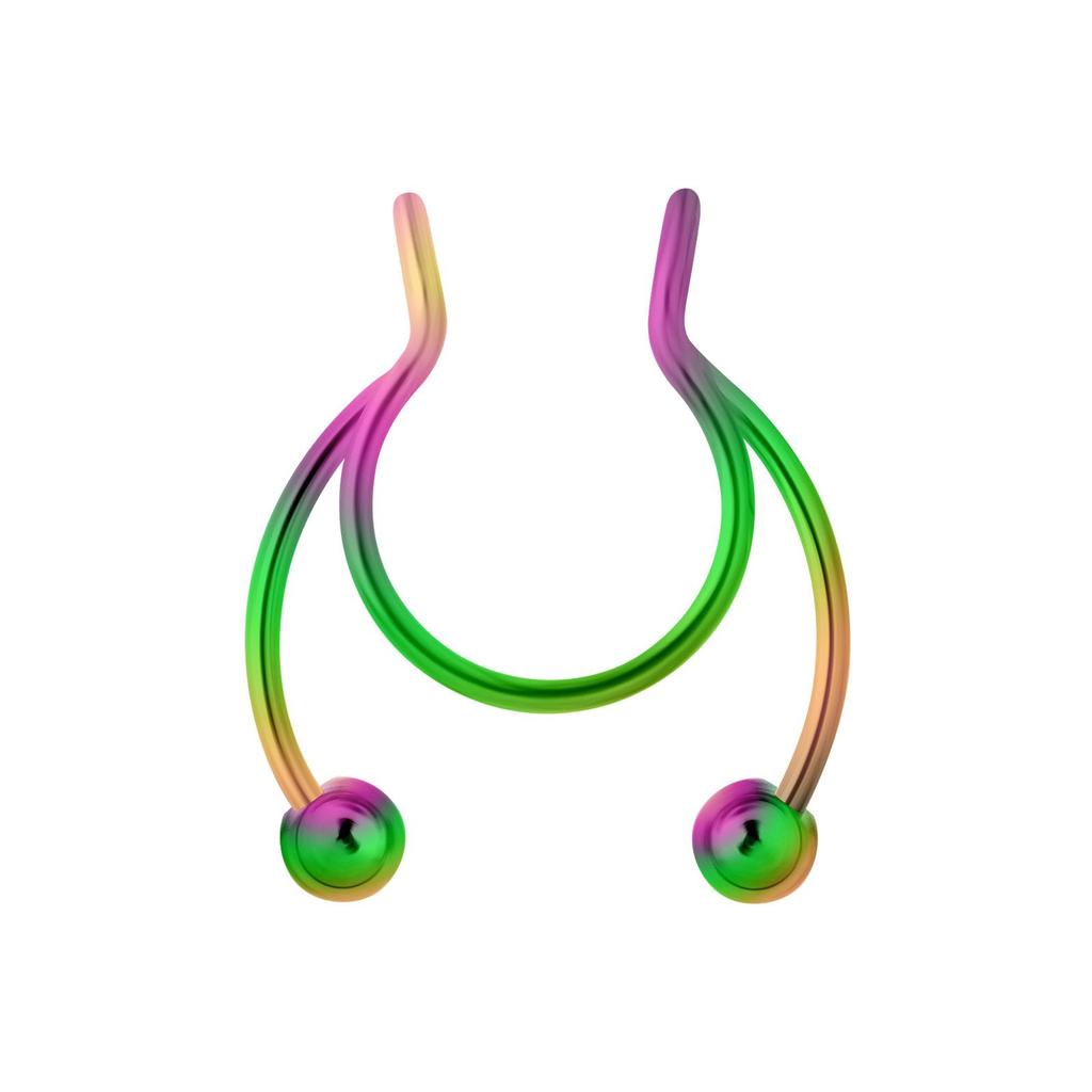 Trendy European & American No-Piercing Horseshoe Nose Clip Jewelry