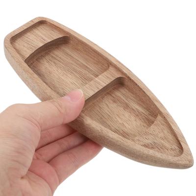 Modèle de Bateau en Bois Navires Décoratifs Assiettes à Sushi Vaisselle Voiture Voilier Modèle Classique en Bois Figurine Décorations d'Anniversaire Nautiques
