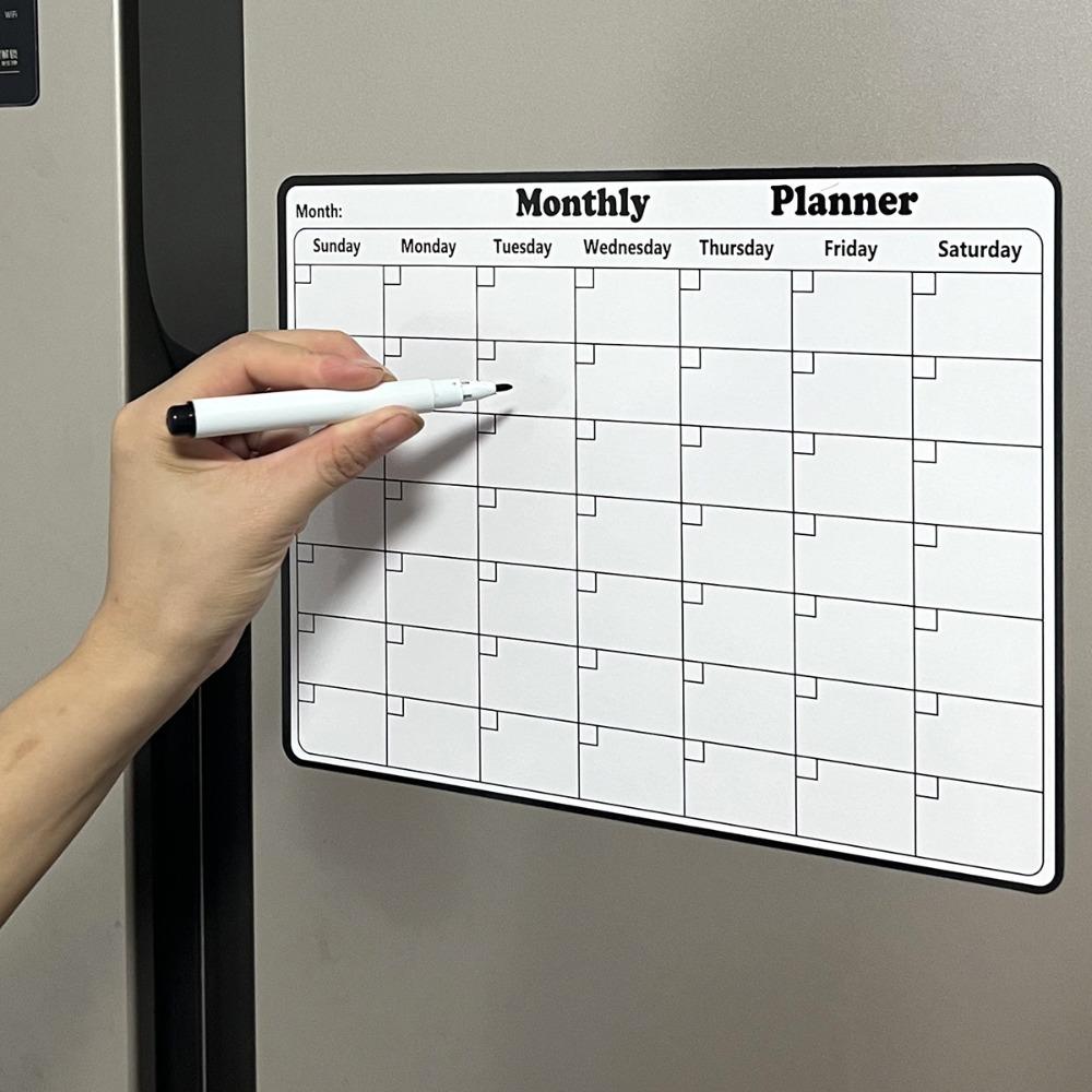 Magnetic Fridge Calendar Sticker Erasable Menu Board Whiteboard Fridge Sticker  Mother