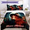 3PC Custom Name Witchcraft Moonlight Bedding Set Printed Bedding Set Duvet Cover Closure Includes 1 Duvet Cover & 2 Pillowcases for All Seasons Bedroo