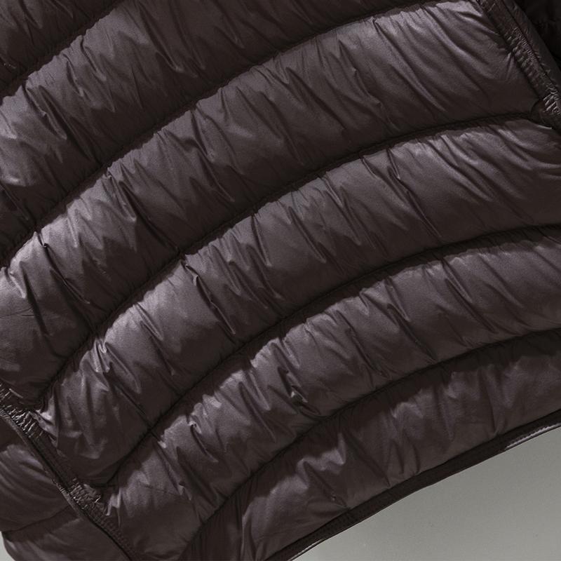 Men 50% White Duck Down Puffer Jacket, Windproof Hooded Drawstring Hem Thick Warm Zip Coat For Cold Winter Outdoor