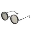 Adjustable Tint Sunglasses Round 49MM Lens Sun Proof Polarized Sunglasses with ND Filter for Men Fishing