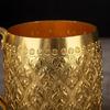 Artistic Thai Style Metal Cup With Excellent Chilling Properties Outdoor Drinking Vessel For Refreshing Summer Drink
