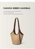 Women's Large Capacity Straw Woven Bucket Bag - 2026 Summer Style