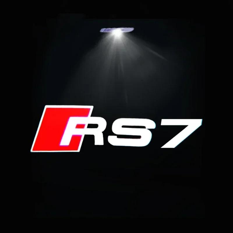 Led Car Door logo Welcome Light For Audi RS3 RS4 RS5 RS6 RS7 RS8 8V 8P 8L A6 C5 C6 C7 A5 A7 A8 Q3 Q5 Q7 TT S3 S6 Sline Quattro