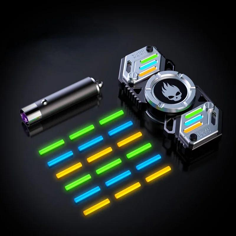 Luminous Alloy Hand Spinner Toy Metal Finger Antistress New Technology Deformable Machinery For Adults Children Boy Star Soldier