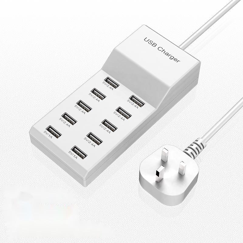 

Cross-border Hot Selling 10-Port 50W USB Fast Charging Station for Mobile Devices