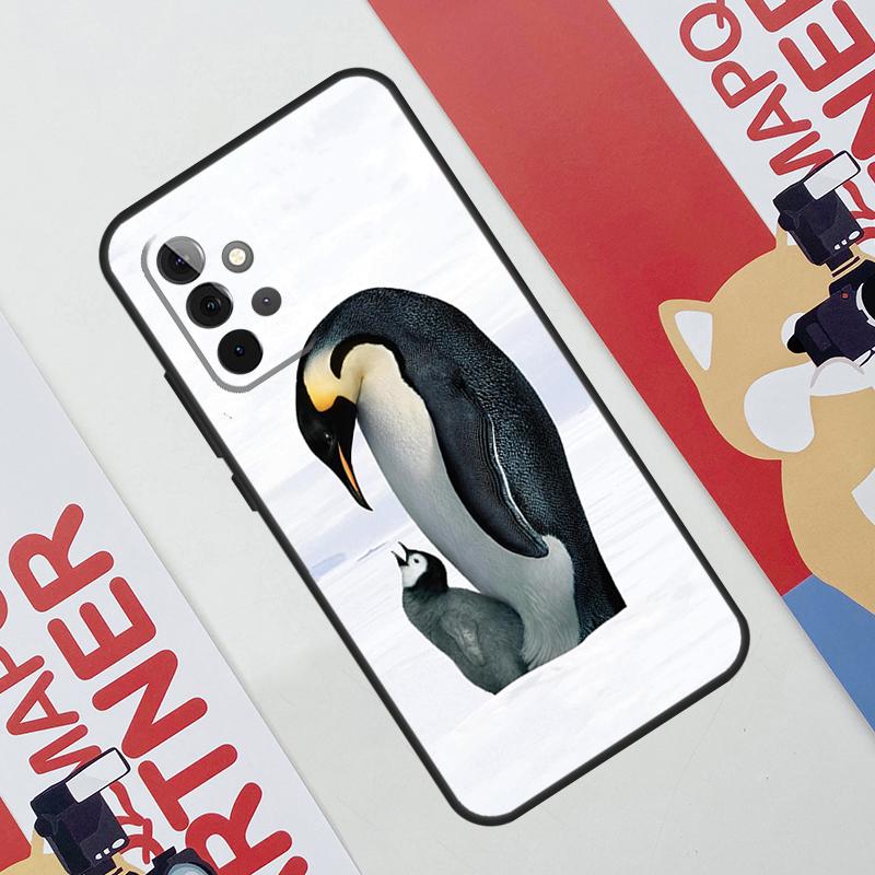 Penguin Snow Arctic Cute Animal Phone Case For Samsung Galaxy A53 A33 A23 A13 A52 A32 A22 A12 A51 A71 A14 A24 A34 A54 A21S