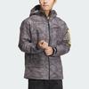 Adidas X National Geographic Allover Print Rain.Rdy Outdoor Jacket Men Outerwear Silver Purple IS9512
