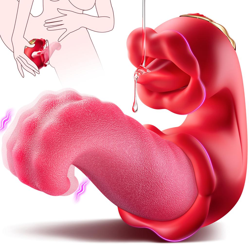 Licking Swing Tongue Vibrator Female Masturbation Tools For Women Sex Toy Vibration Stimulator Rose Dildo Sex Toys Adult Toys 18