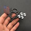 Car metal sticker, British, German, American flag, car tail mark, personalized modification V8 car mark, displacement mark, tail mark