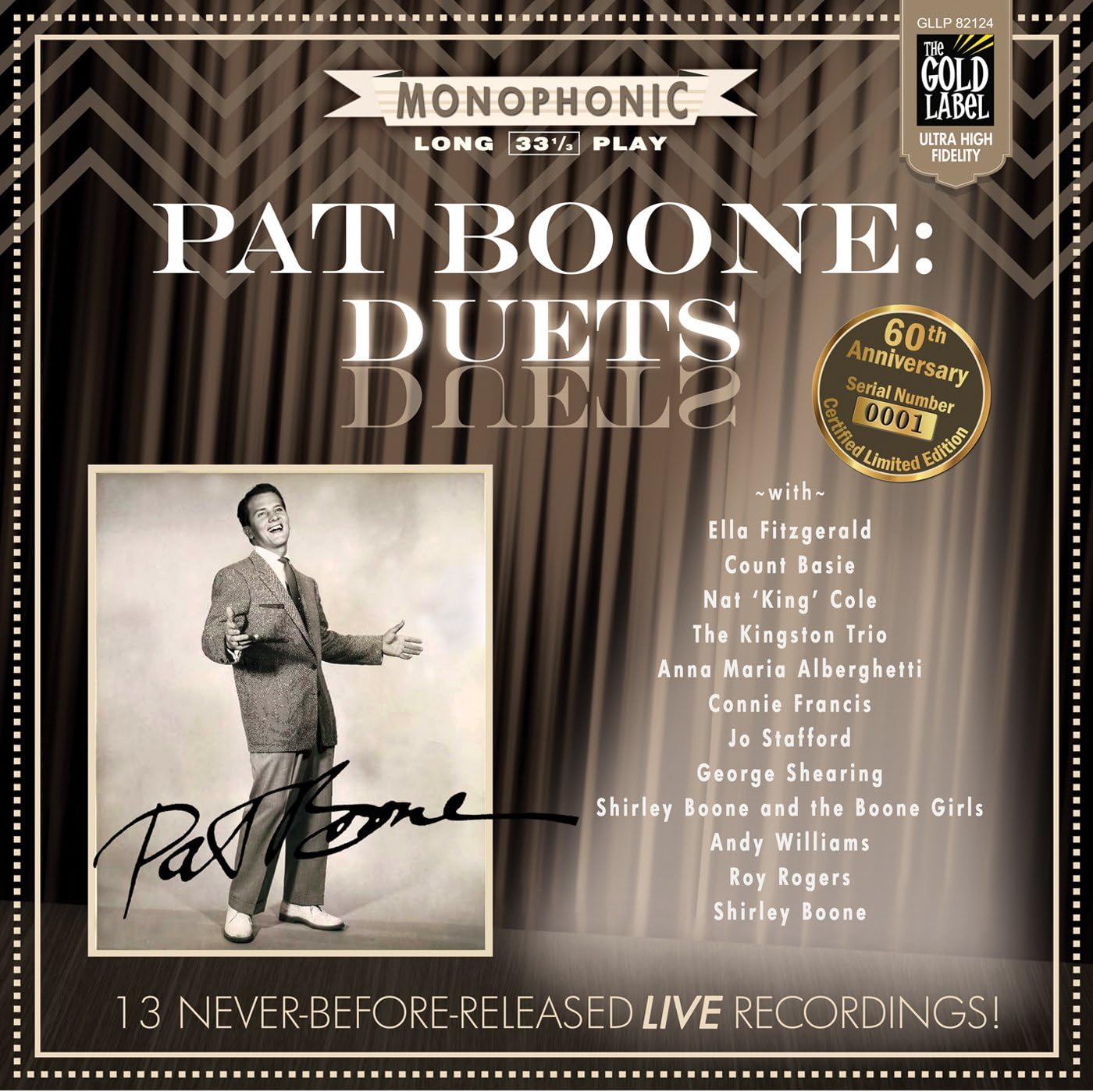 

LP Record PAT BOONE - Pat Boone: Duets GLLP82124 The Gold Label 2015 US Jazz