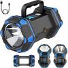 Led Camping Lantern Rechargeable, Camping Flashlight 1500LM, 8 Light Modes, Camping Lights 4800 Capacity, Portable Bright Flash Light for