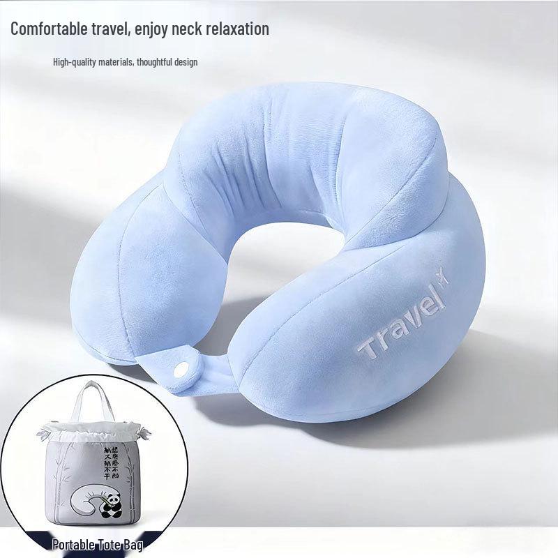 Custom Logo U-Shaped Neck Support Pillow for Airplane Travel