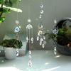 4 Stück Silber Metall Boho Traumfänger Kristall Anhänger Hängend Sonnenfänger Kristall Sonnenfänger Garten Außen Dekorationen Mädchen Geschenke