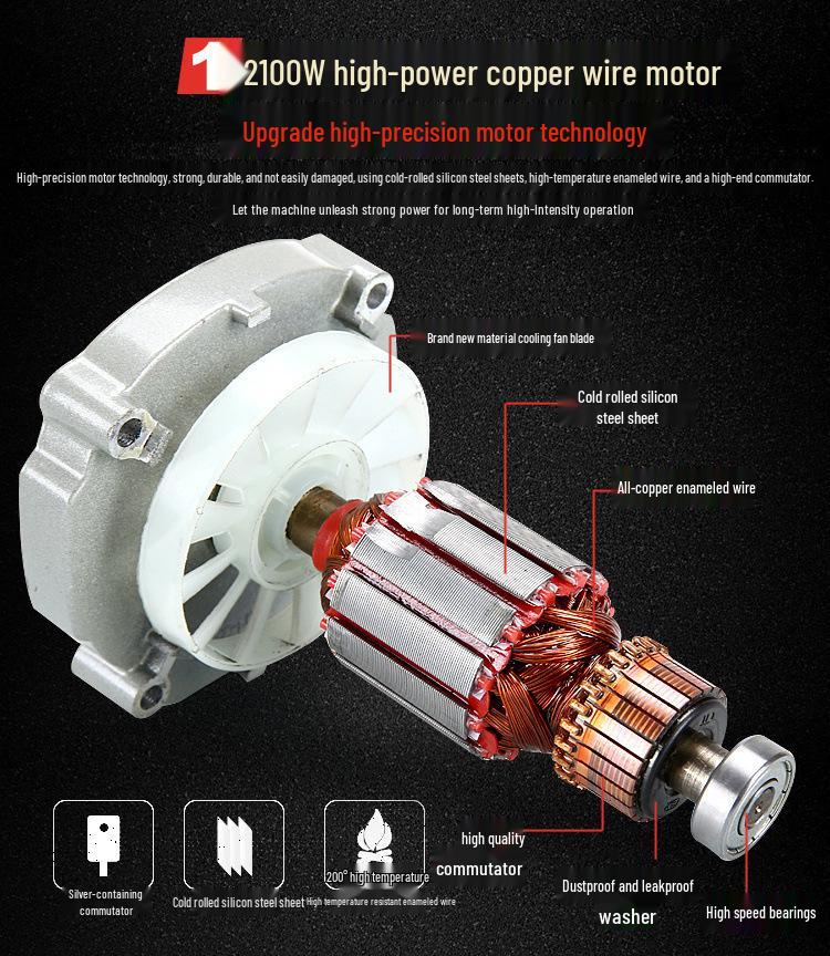Handheld 16-Speed Airplane Drill: Adjustable Forward/Reverse Rotation Mixer for Cement, Paint, and Putty Powder with Copper Motor.