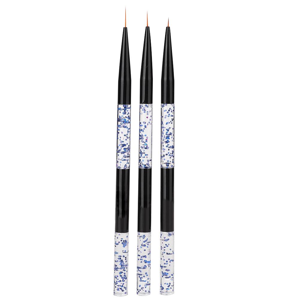 

3PcsCelsiusSet Nail Art Pen Brush Manicure Tool Line Drawing Painting Pen