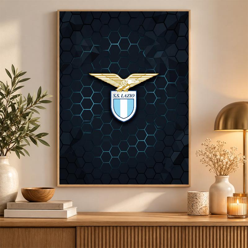 Lazio FC Diamond Painting Kit 5D Full Drill DIY Diamond Mosaic Wall Art Home Decor