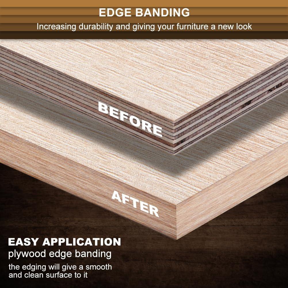1pc 10m/393.7in Edge Band, Stickers Self-adhesive Decorative, Strips Edge Banding for Furniture Table Cabinet Board Covering