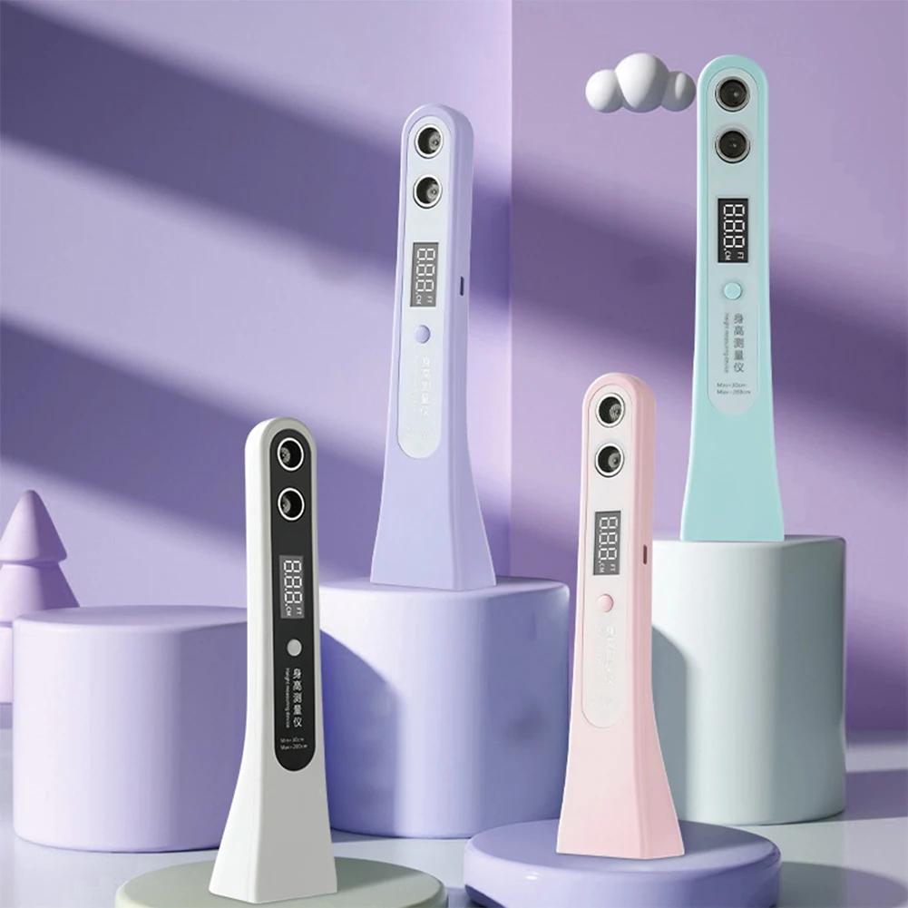 Ultraschall Digitales Höhenmesslineal Hohe Genauigkeit Tragbares Höhenmessgerät LED-Anzeige zur Messung der Körpergröße