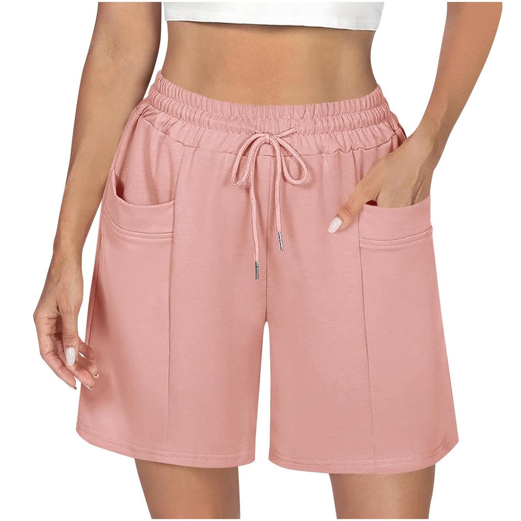 Summer Shorts For Women Casual High Waist Wide Leg Shorts