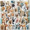 50 Cartoon Peeking Animal Stickers Outside The Door Decorative Notebook Suitcase DIY Waterproof Stickers