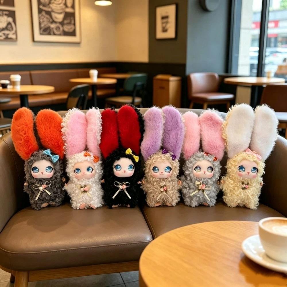 Long Ear Rabbit Plush Toy Bag Hanging Charms Rabbit Plush Keychain Bunny Plush Doll Gift