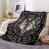 Gothic Satan Devil Mystery Printed Blanket Halloween Flannel Blanket All Seasons Universal Office Sofa Blanket
