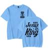 Gift for Christian Tshirt Unisex Women Jesus Is King Graphic Tee Crew Neck Fashion Summer Tops Jesus Religious Faith Based TShirt