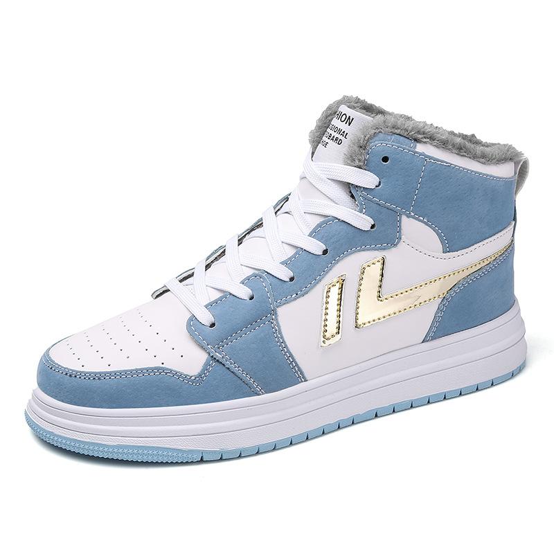 

Зимняя мода кожаные и бархатные кроссовки больших размеров для пар с флисовой подкладкой и утепленной хлопковой подкладкой спортивная мужская обувь 43