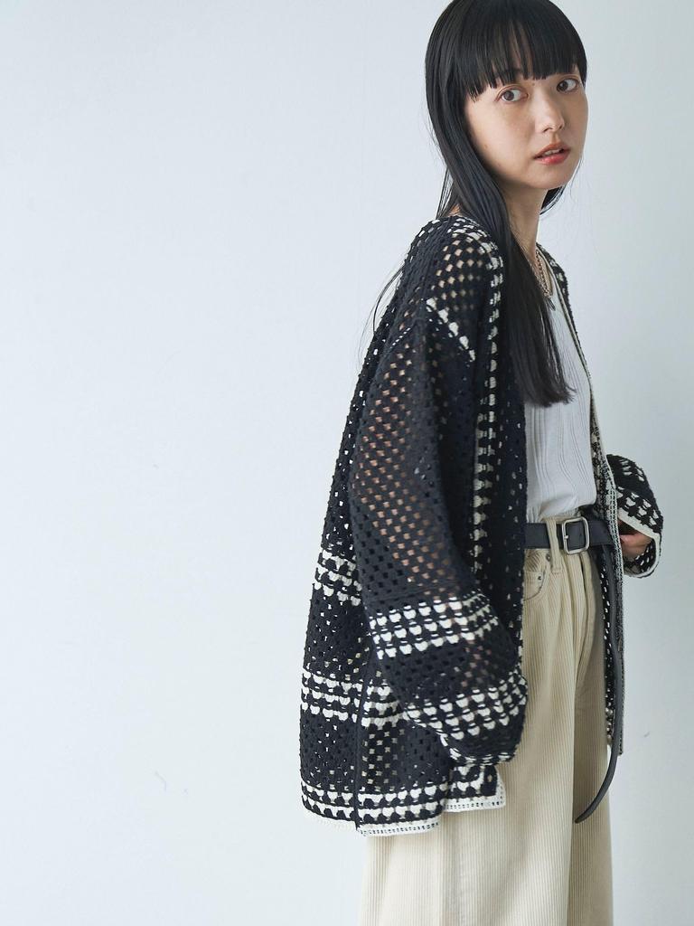 [Coen] Crochet V-neck Cardigan 76376430098 9100 Other 1 (91) FREE