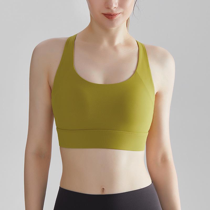CD High-Impact Sports Bra: Shockproof, Antibacterial, One-Piece Design with Adjustable Straps