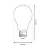 LED FILAMENT BULB E27 8W A60 NEUTRAL