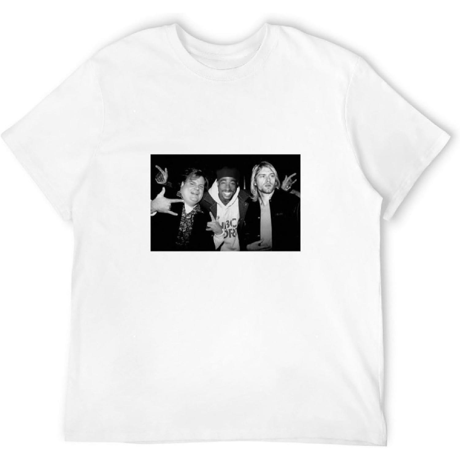 AOXINDA Chris Farley Kurt Pac Hanging Out T Shirt T-Shirt White XXXXXL белый