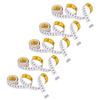 Measuring Tape Soft Flexible Clear Graduations Yellow White Double Sided Inch Tape Measure