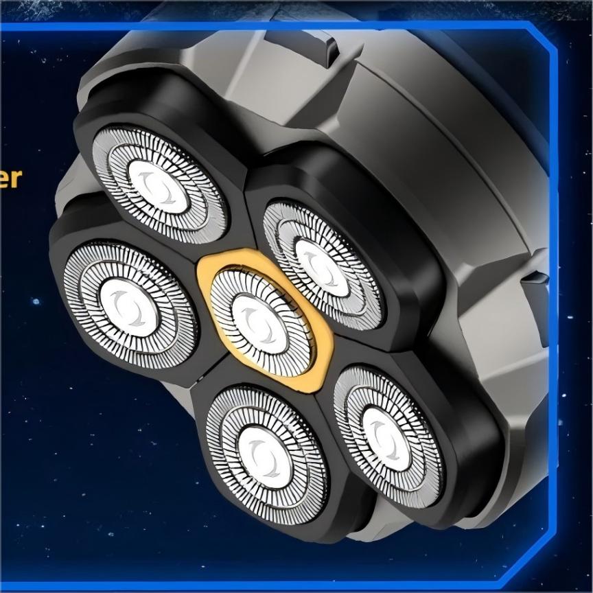 Electric Head Shaver for Bald Men 6D Magnetic Razor Hair Trimmer Rechargeable LED Waterproof Face Hair Cutting