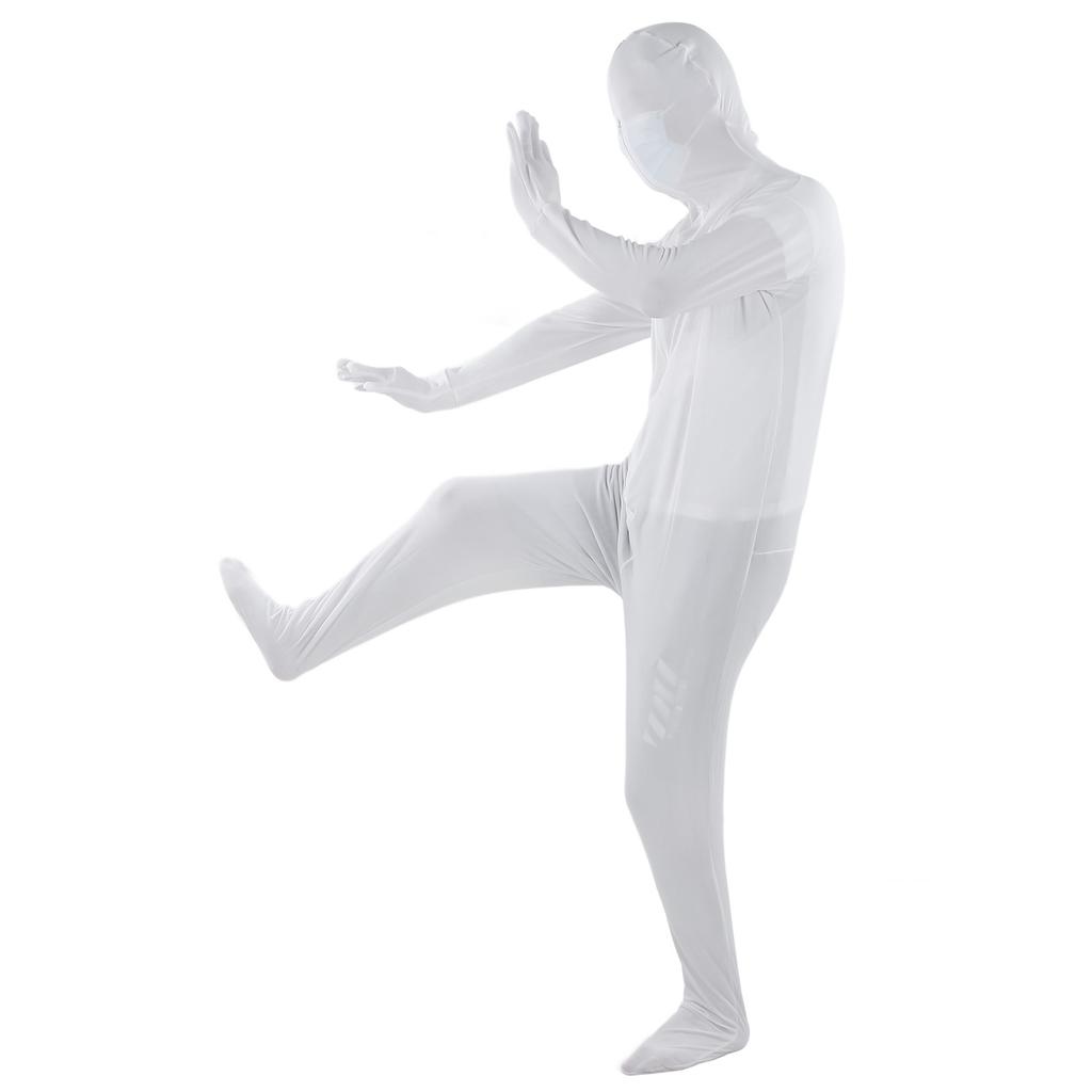 Ganzkörper-Fotoanzug Unisex Stretch-Bodysuit mit Ausschnitt-Hintergrund-Bodysuit für Foto Video