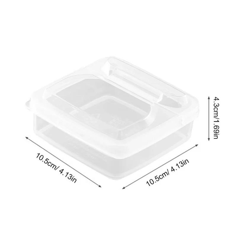 1PCS Butter Cheese Storage Box Portable Refrigerator Fruit Vegetable Fresh-keeping OrganizerBox Transparent Cheesees Container