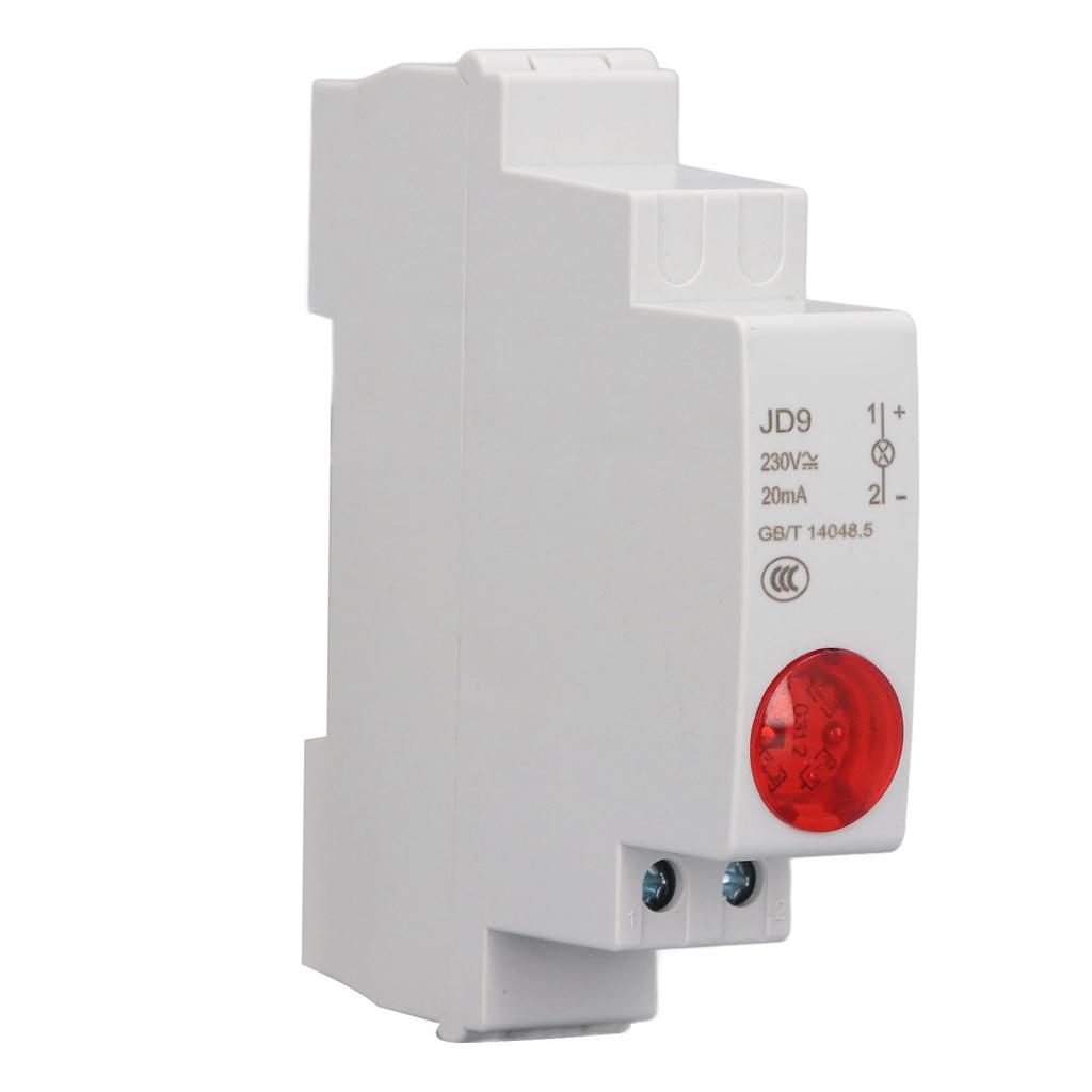 DIN Rail LED Indicator Light Circuit Signal Indication Rail Type LED Indicator for Distribution Box AC DC 230V