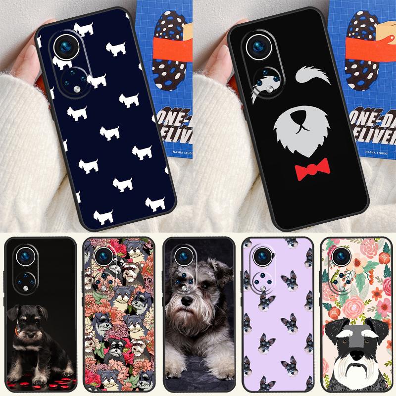 Schnauzer Puppy Dog Case For Honor 200 Pro 50 70 90 X9a X8a X8 X9 X8b X9c X9b Honor Magic 7 Pro 5 6 Lite Cover
