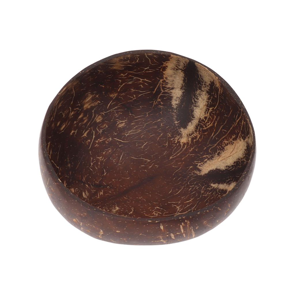 Coconut Bowl Set Leakage Proof Reusable Hand Polished Coconut Shell Bowls for Rice Dessert Salad Breakfast